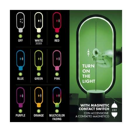 LAMPADA DA TAVOLO LED RGBW 1W C/ACCENSIONE A
