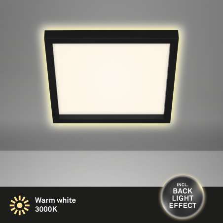 PLAFONIERA LED QUADRATA A SOFFITTO D.29,7CM 18W