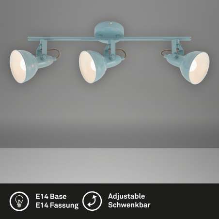 LAMPADA SPOT DA PARETE 3E14 MAX.40W BIANCO MENTA