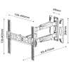 SUPPORTO PER TV LED 3 SNODI E 2 BRACCI DA 26- 55