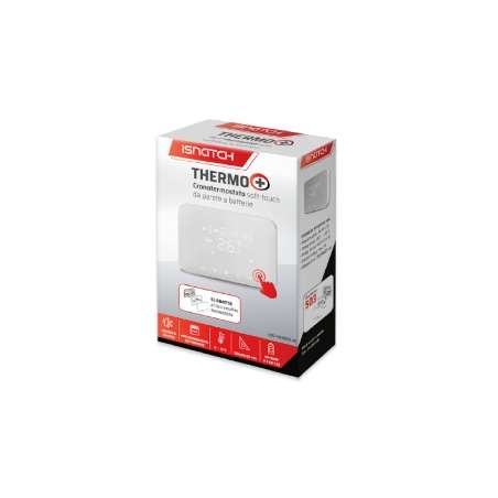 TERMOSTATO DIGITALE SOFT-TOUCH BIANCO A BATTERIE