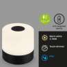 LAMPADA DA TAVOLO A BATTERIA 2W 150LM CROMATO