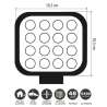 FARO A LED 12/24V 48W PER AUTO, CAMPER, BARCA