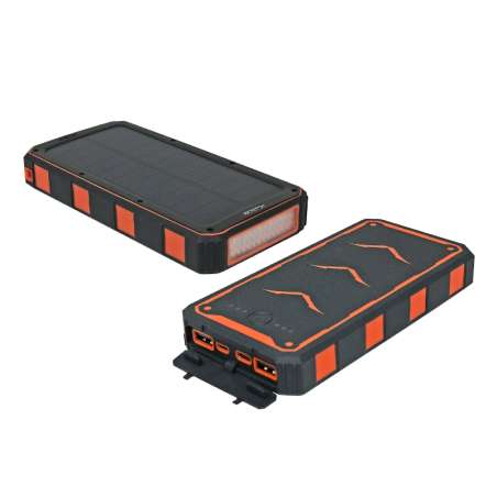 POWER BANK A ENERGIA SOLARE 20000MAH ARANCIONE